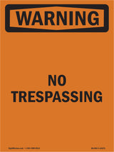 No Trespassing