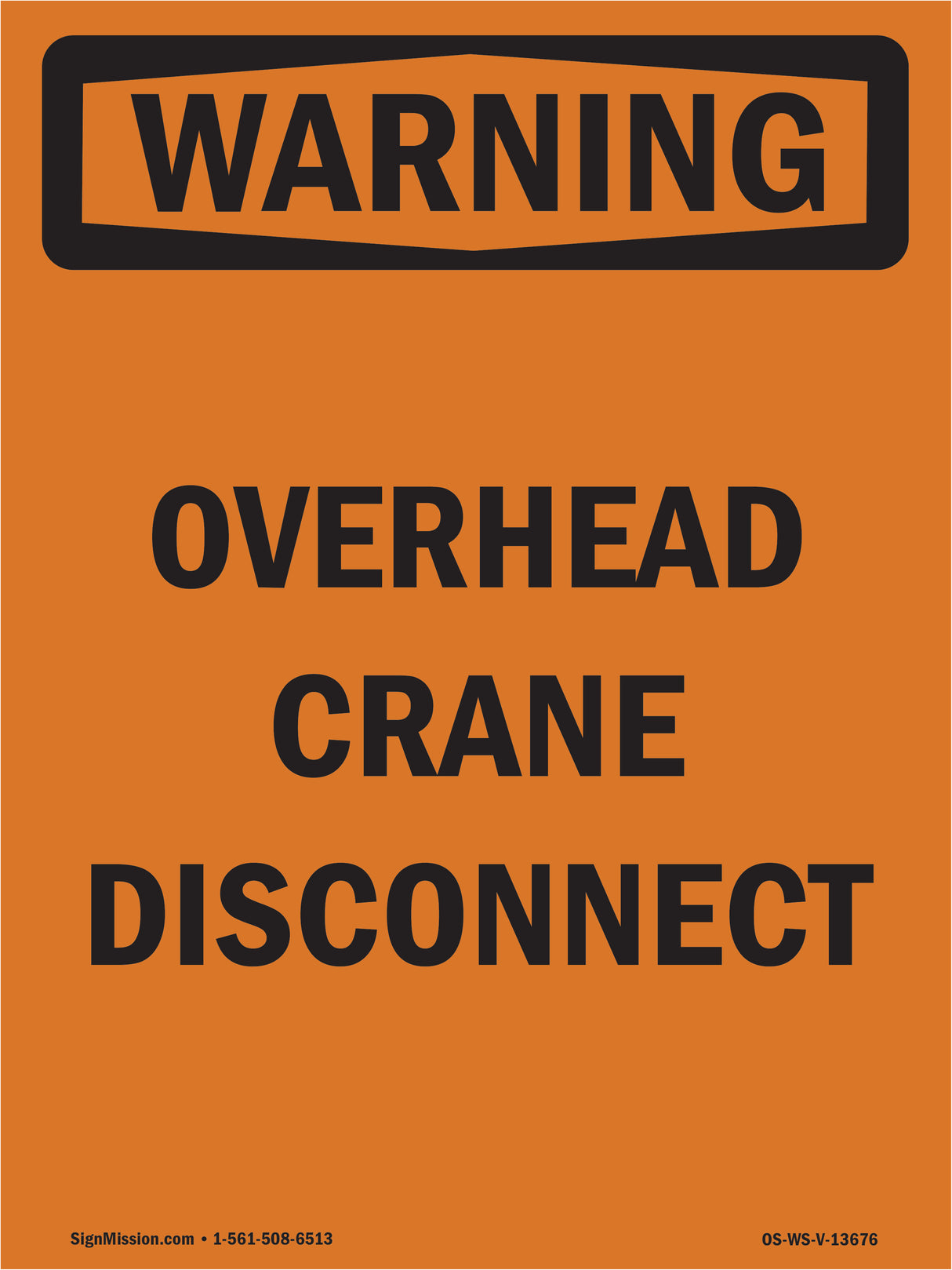 Overhead Crane Disconnect