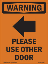 Please Use Other Door With Symbol