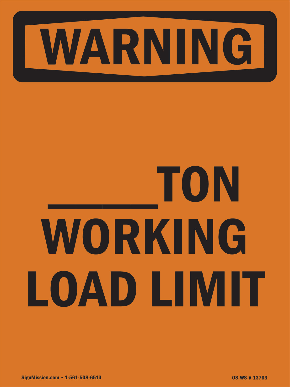 ____Ton Working Load Limit