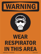 Wear Respirator In This Area Bilingual