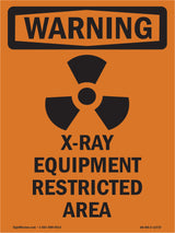 X-Ray Equipment Restricted Area With Symbol