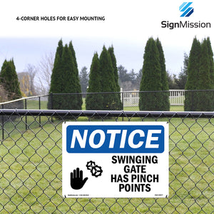 Warning Sign - Pinch Points