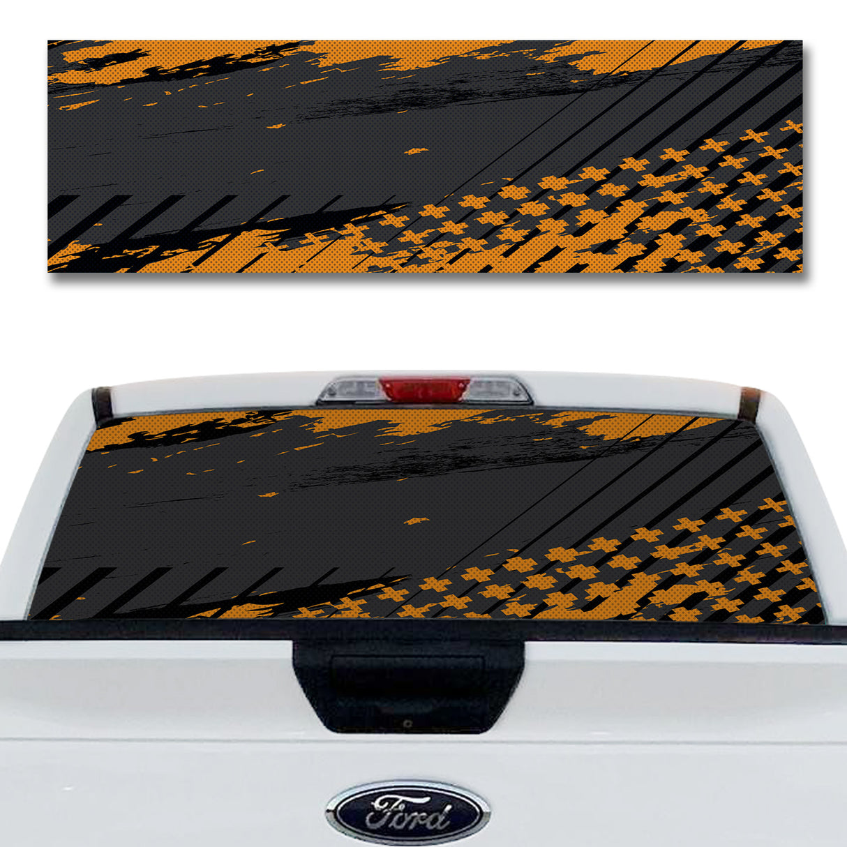 Grunge Cross Orange