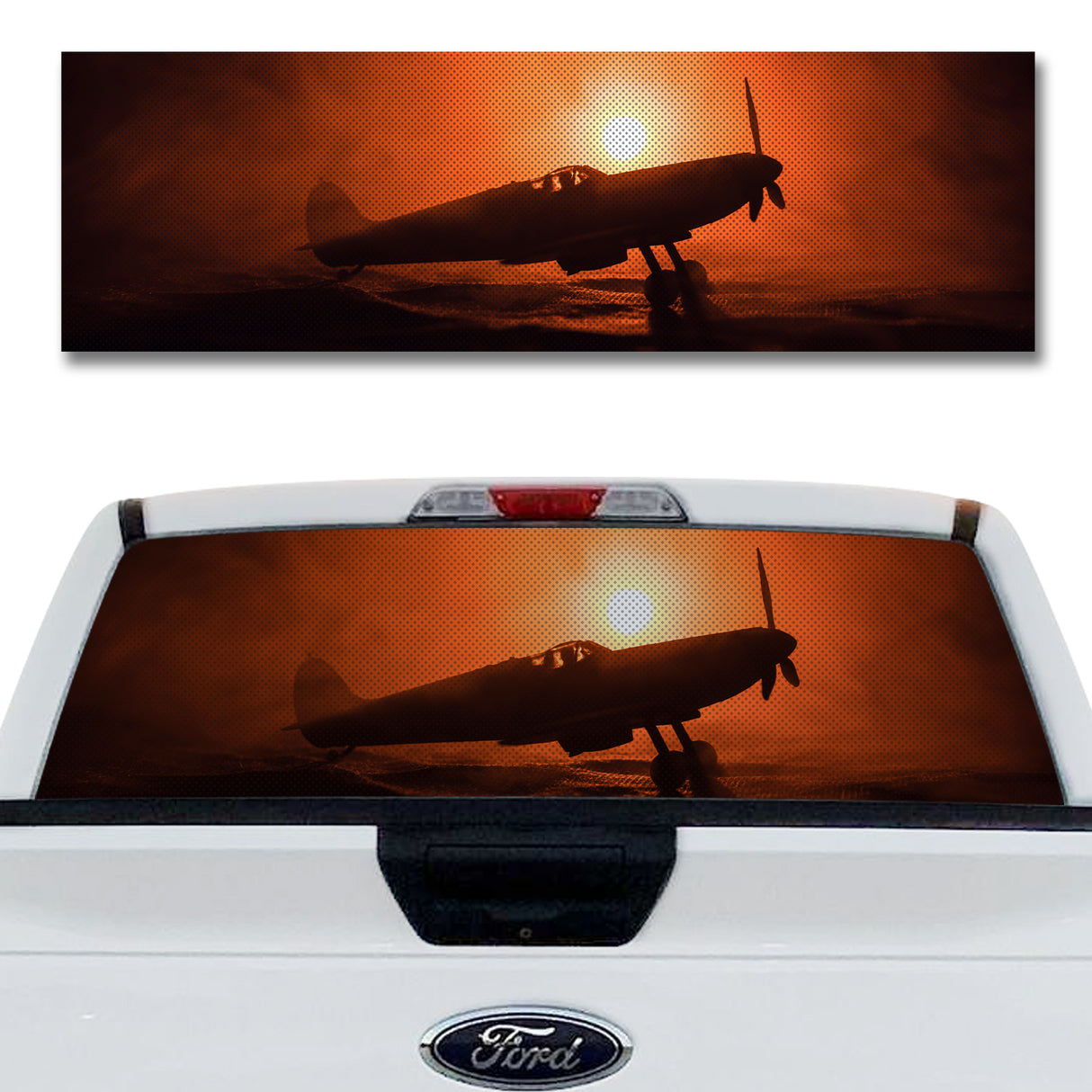 Sunset Fighter Plane