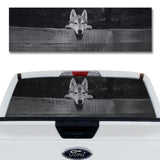 Wolf Peeking Over