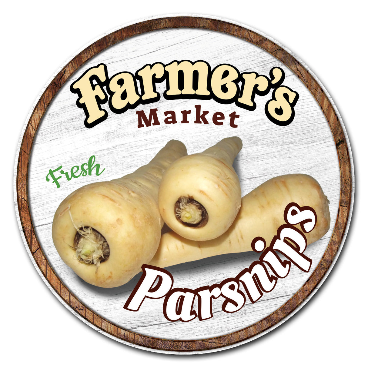 Farmer's Market Parsnips Circle