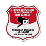 Bilingual 24 Hour Surveillance 24 Hour Surveillance And Recording By Video Cameras Vigilancia Y Grabacion (English / Spanish)