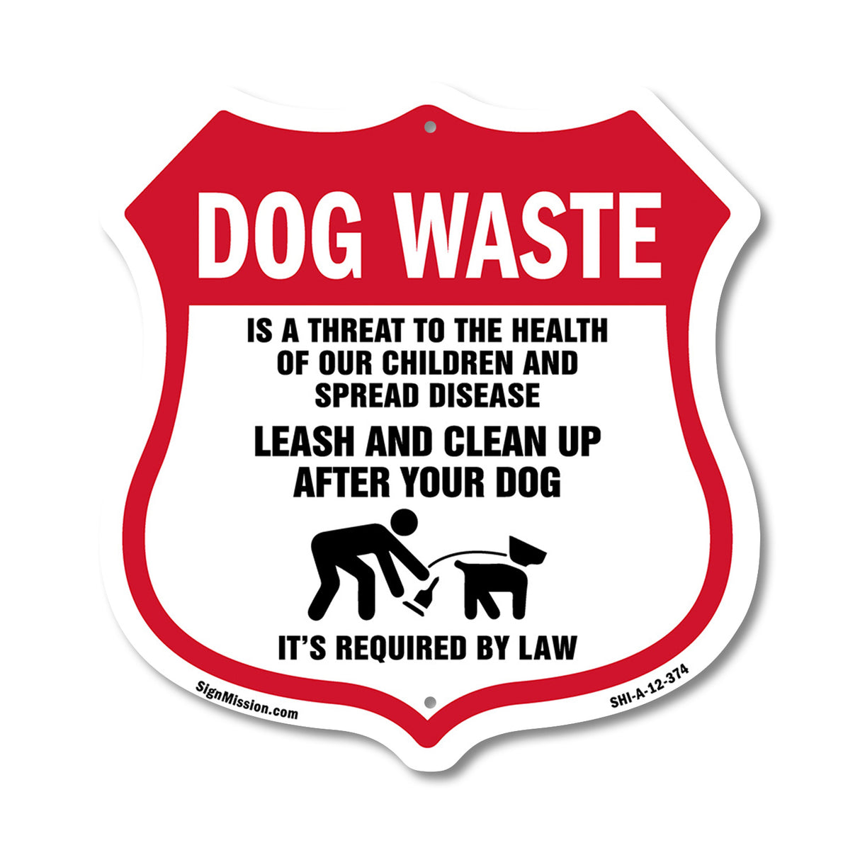Dog Poop Dog Waste Is A Threat To The Health Of Our Children. Leash And Clean Up After Your Dog