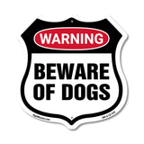 Dog Warning Shield Sign Beware Of Dogs