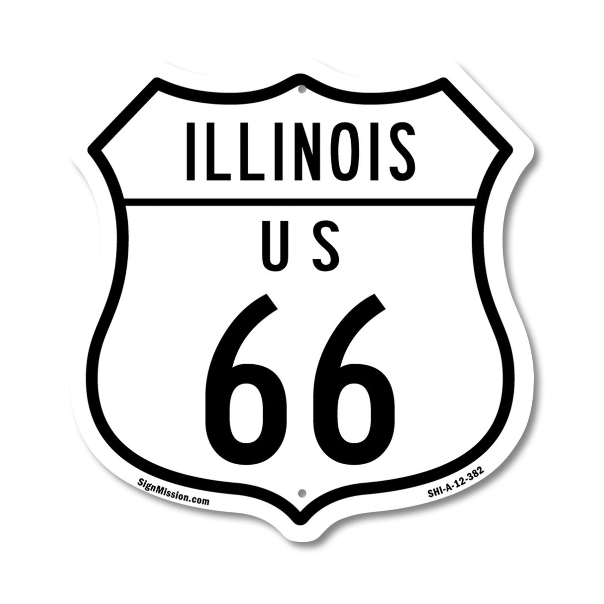 Illinois Route Marker Shield Sign Us 66