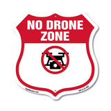 No Drone Shield Sign No Drone Zone From Federal State And Local Aviation Authorities