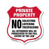 Private Property No Soliciting Loitering Trespassing All Offenders Will Be Prosecuted To The Full Extent Of The Law