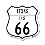 Texas Route Marker Shield Sign Us 66