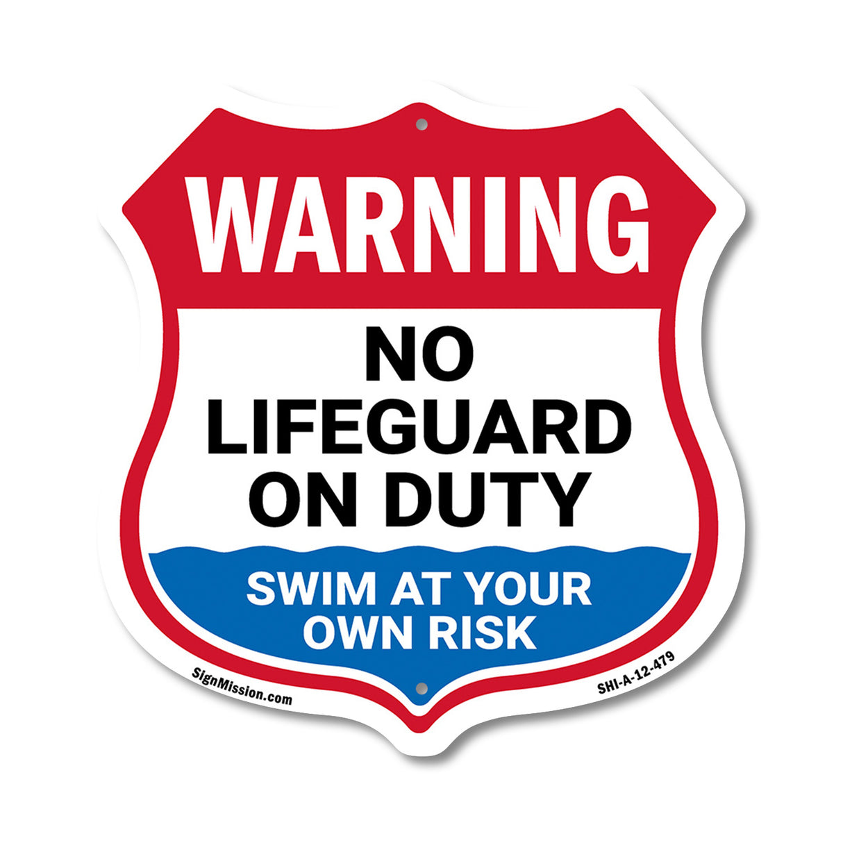 Warning No Lifeguard On Duty