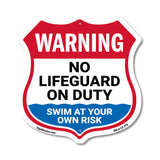 Warning No Lifeguard On Duty