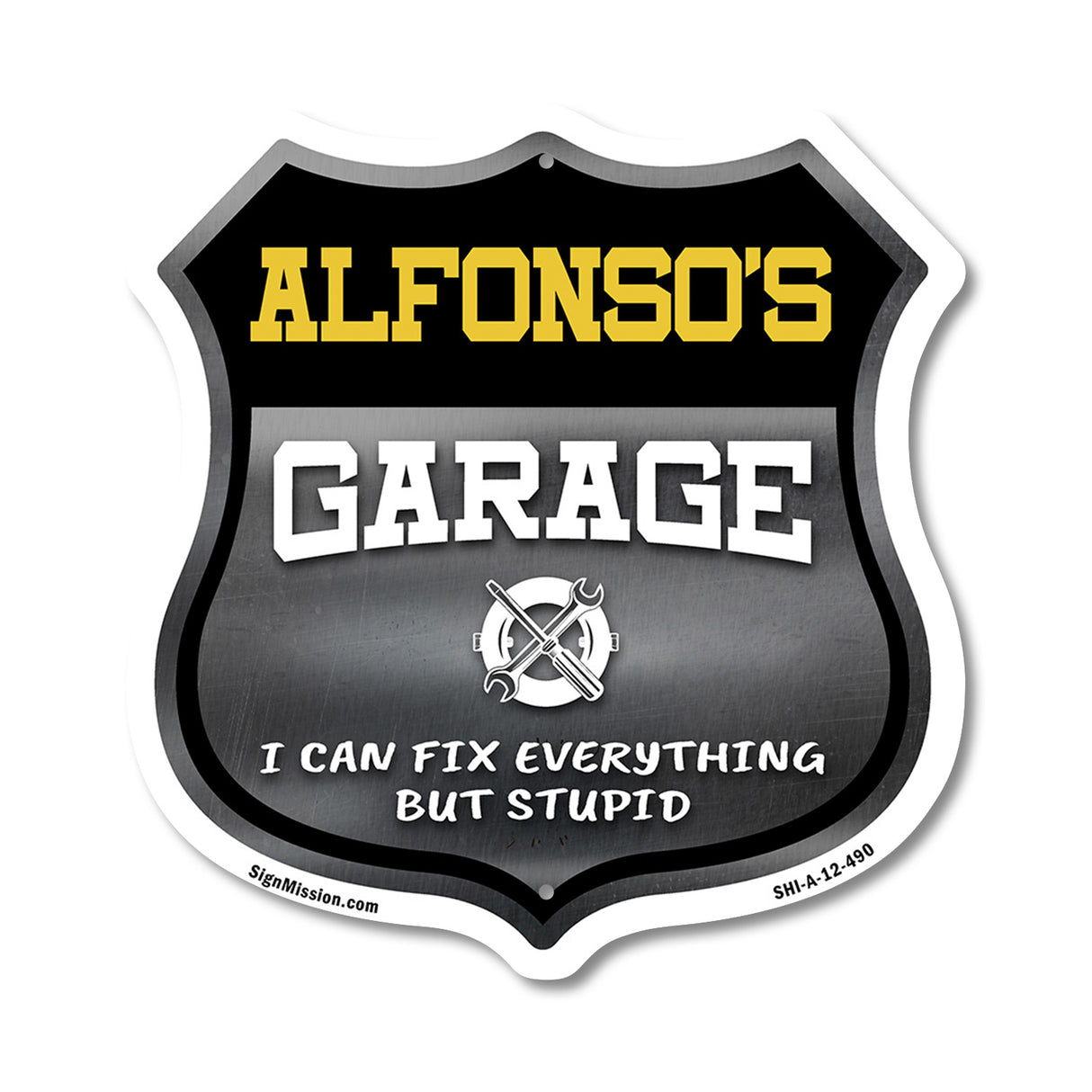 Alfonso's Garage I Can Fix Everything But Stupid