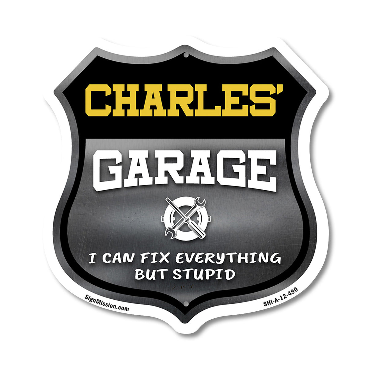 Charles's Garage I Can Fix Everything But Stupid