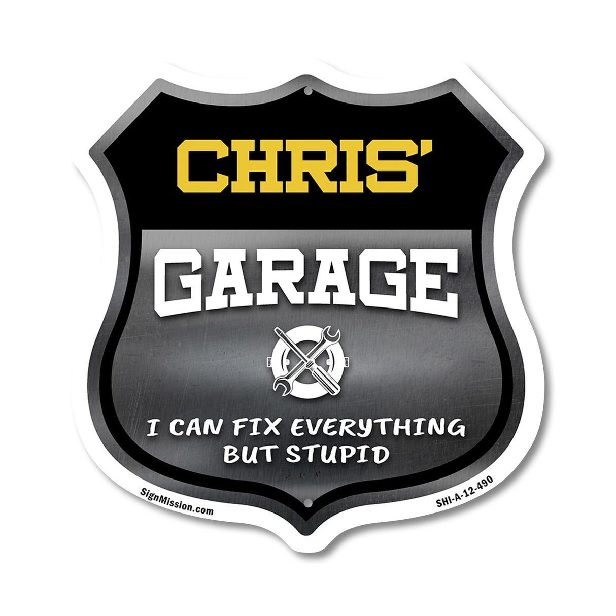Chris's Garage I Can Fix Everything But Stupid