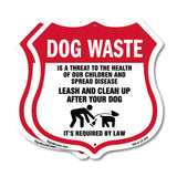 Dog Poop Dog Waste Is A Threat To The Health Of Our Children. Leash And Clean Up After Your Dog