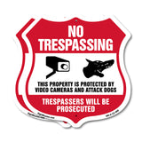 No Trespassing This Property Is Protected By Video Cameras And Attack Dogs Trespassers Will Be Prosecuted