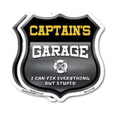 Captain's Garage I Can Fix Everything But Stupid