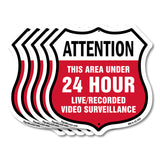 Attention This Area Under 24 Hour Live Recorded Video Surveillance