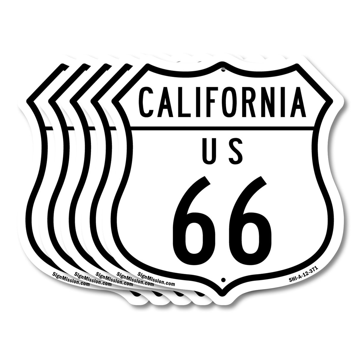 California Route Marker Shield Sign Us 66