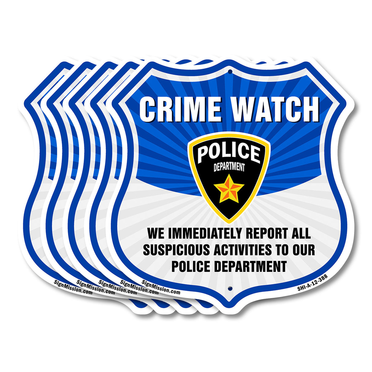 Neighborhood Crime Watch We Immediately Report All Suspicious Activities To Our Police Department