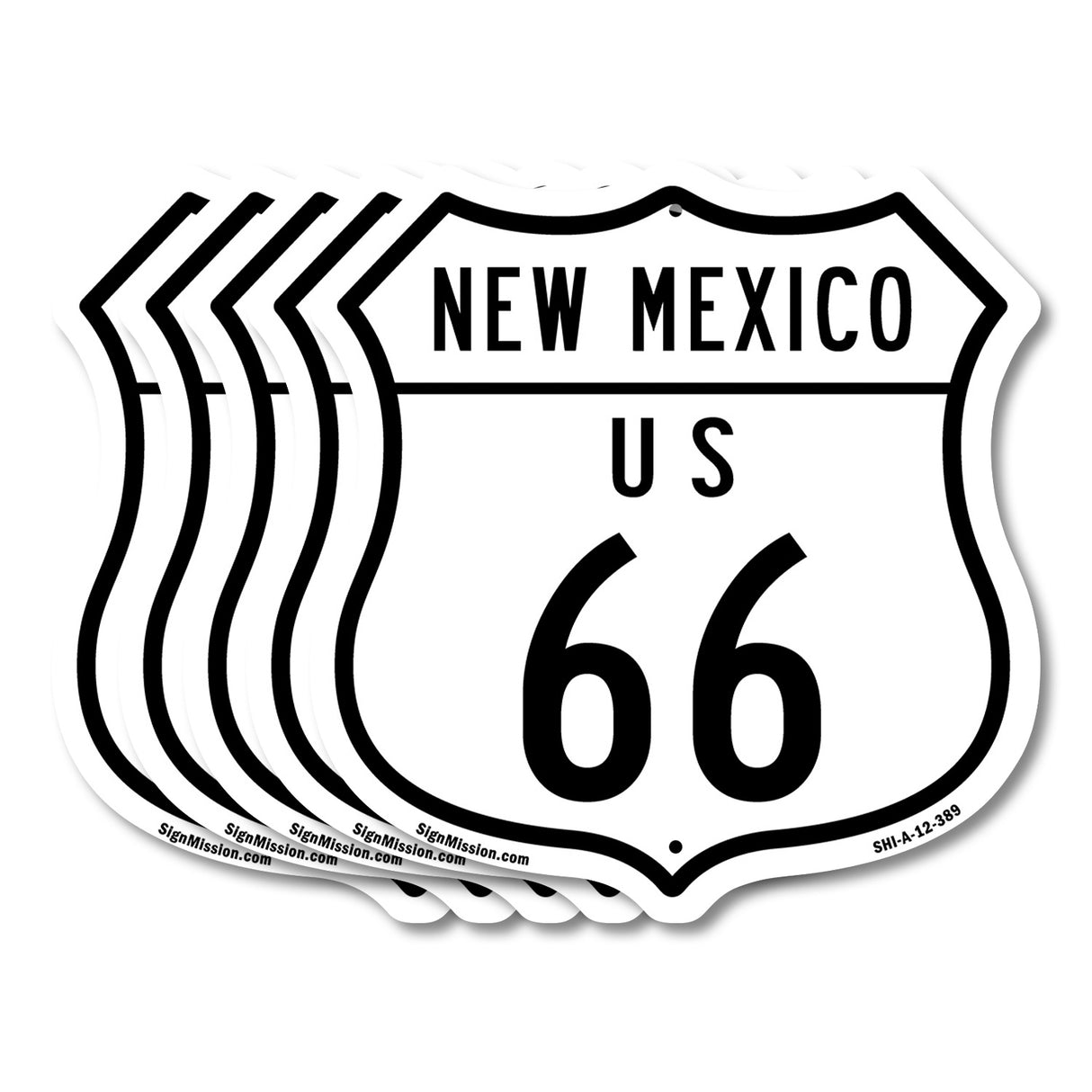 New Mexico Route Marker Shield Sign Us 66