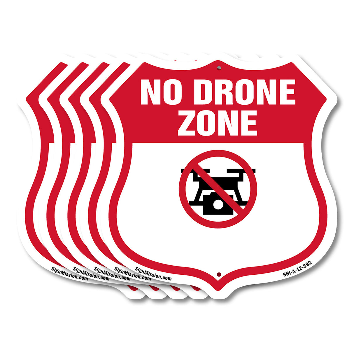 No Drone Shield Sign No Drone Zone From Federal State And Local Aviation Authorities