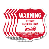 No Parking Without Permit Warning Permit Parking Only Unauthorized Vehicles Will Be Towed At Vehicle Owners Expense