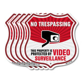 No Trespassing Shield Sign This Property Is Protected By Video Surveillance