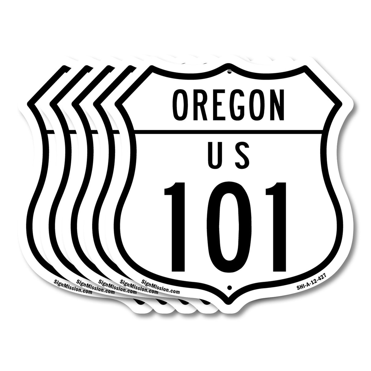 Oregon Route Marker Shield Sign Us 101