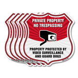 Private Property No Trespassing Property Protected By Video Surveillance And Guard Dogs