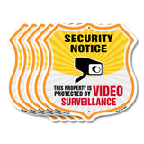 Security Notice Shield Sign This Property Is Protected By Video Surveillance