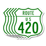 Route Marker Shield Sign Us 420