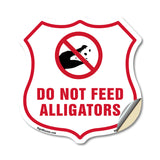 Alligator Warning Shield Sign Do Not Feed Alligators