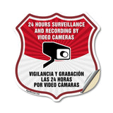 Bilingual 24 Hour Surveillance 24 Hour Surveillance And Recording By Video Cameras Vigilancia Y Grabacion (English / Spanish)
