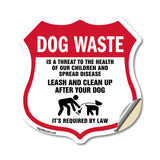Dog Poop Dog Waste Is A Threat To The Health Of Our Children. Leash And Clean Up After Your Dog