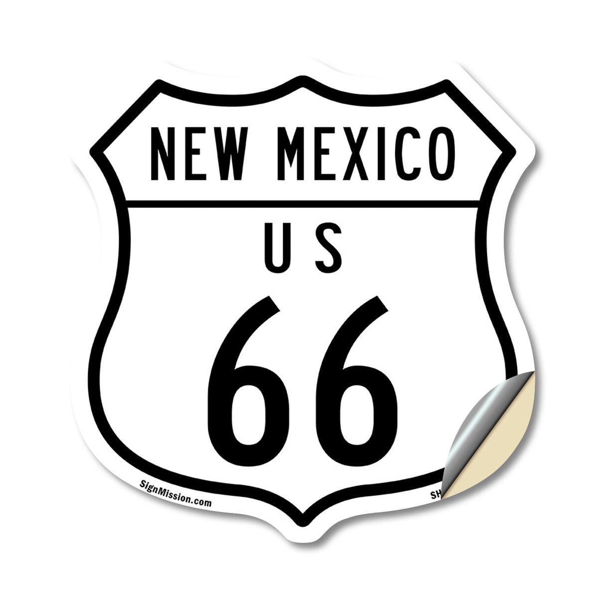 New Mexico Route Marker Shield Sign Us 66