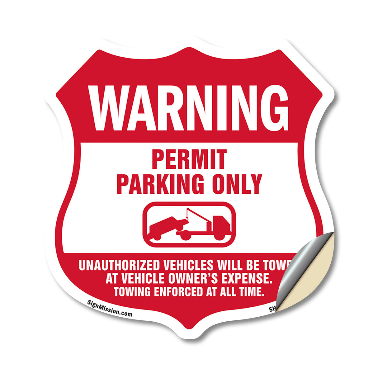 No Parking Without Permit Warning Permit Parking Only Unauthorized Vehicles Will Be Towed At Vehicle Owners Expense