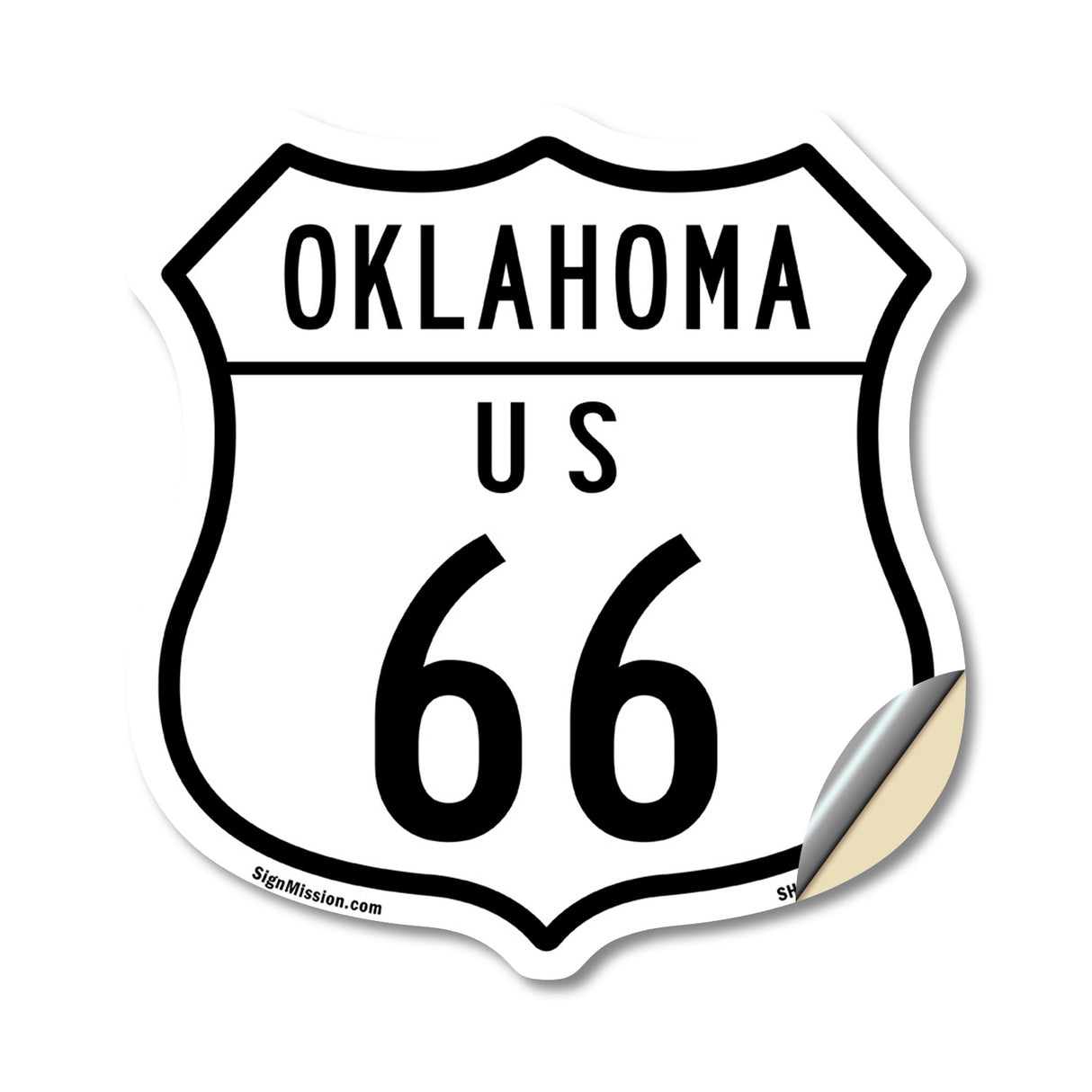 Oklahoma Route Marker Shield Sign Us 66