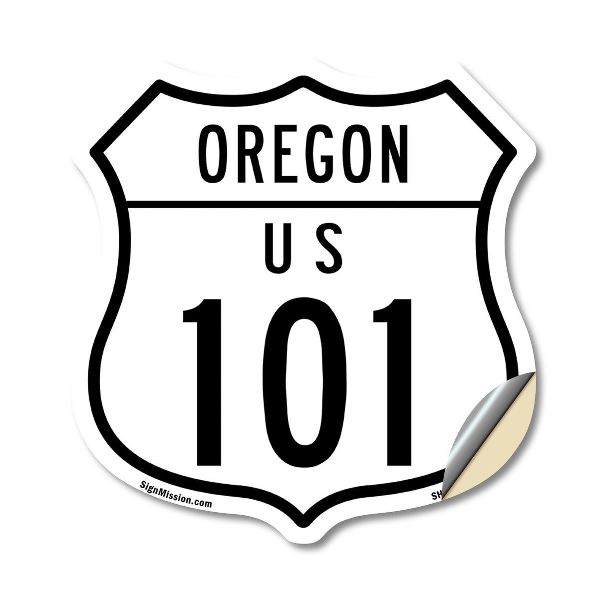 Oregon Route Marker Shield Sign Us 101