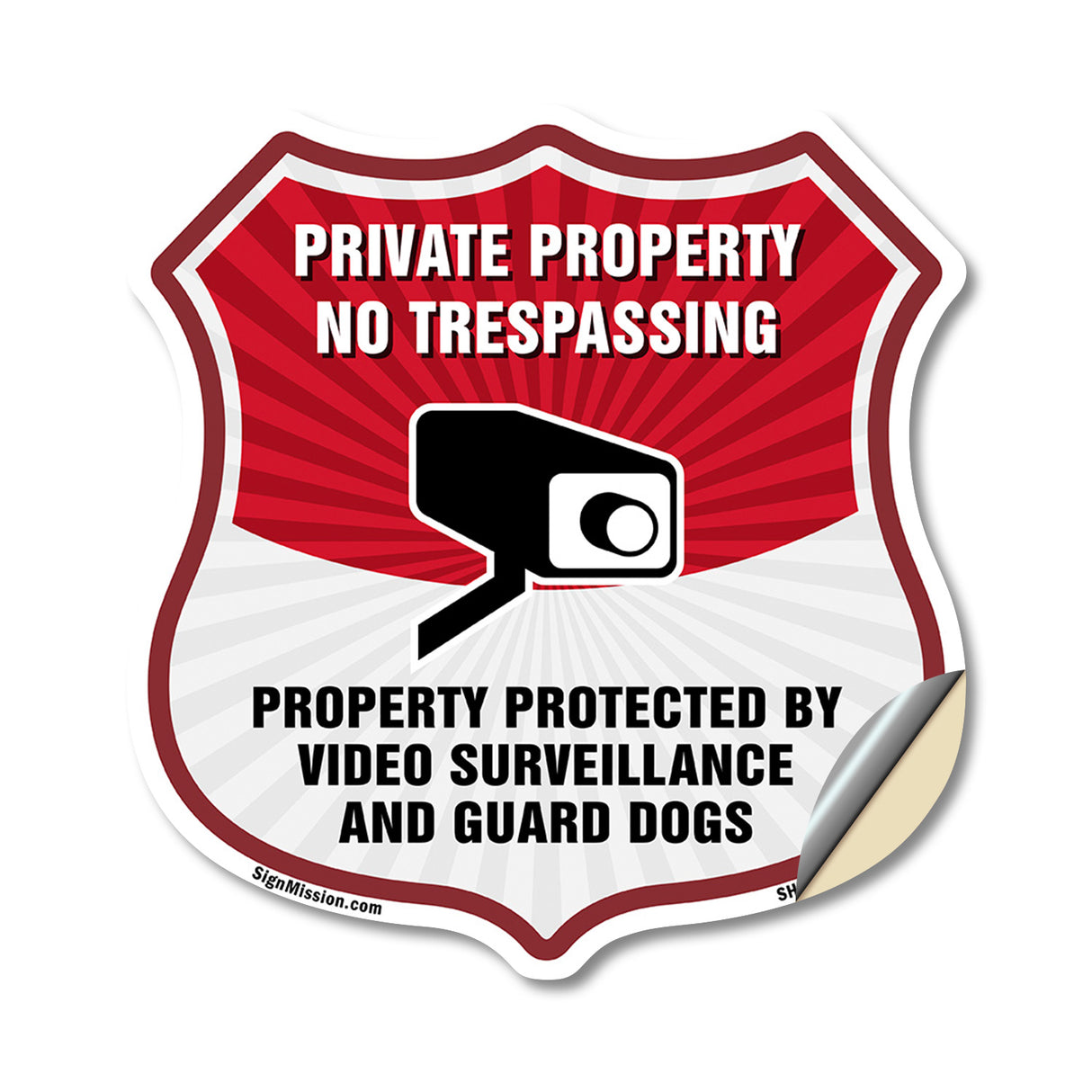 Private Property No Trespassing Property Protected By Video Surveillance And Guard Dogs