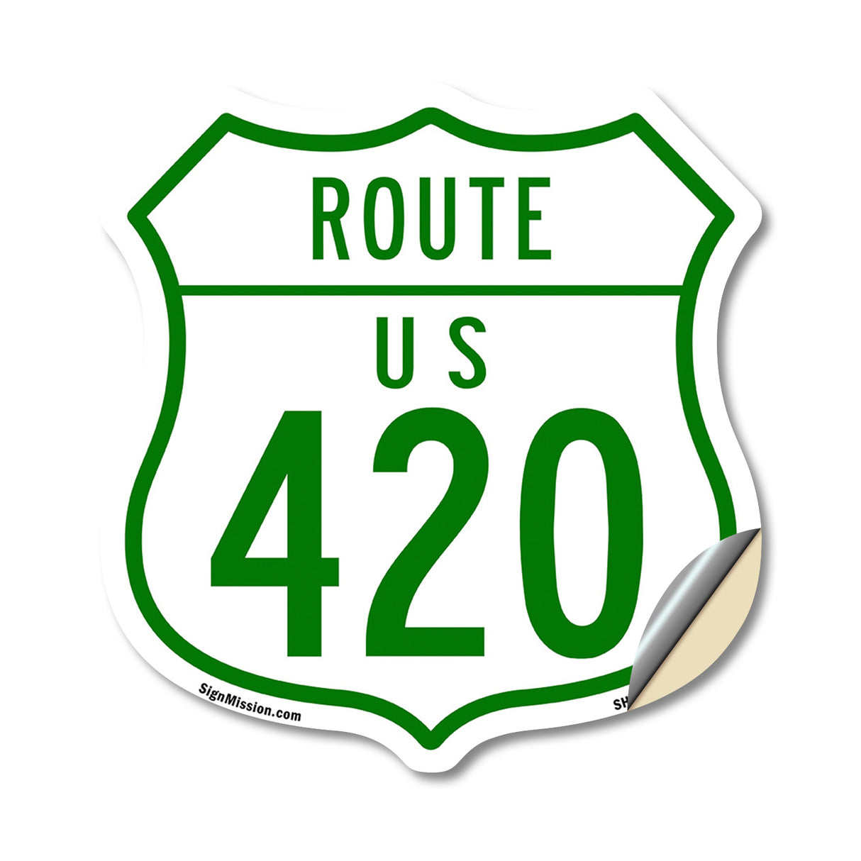 Route Marker Shield Sign Us 420