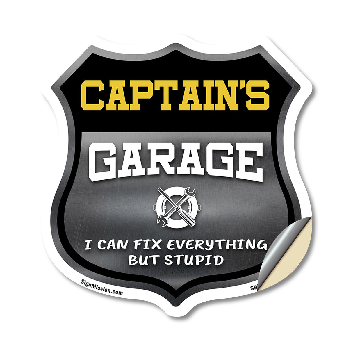 Captain's Garage I Can Fix Everything But Stupid