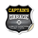Captain's Garage I Can Fix Everything But Stupid