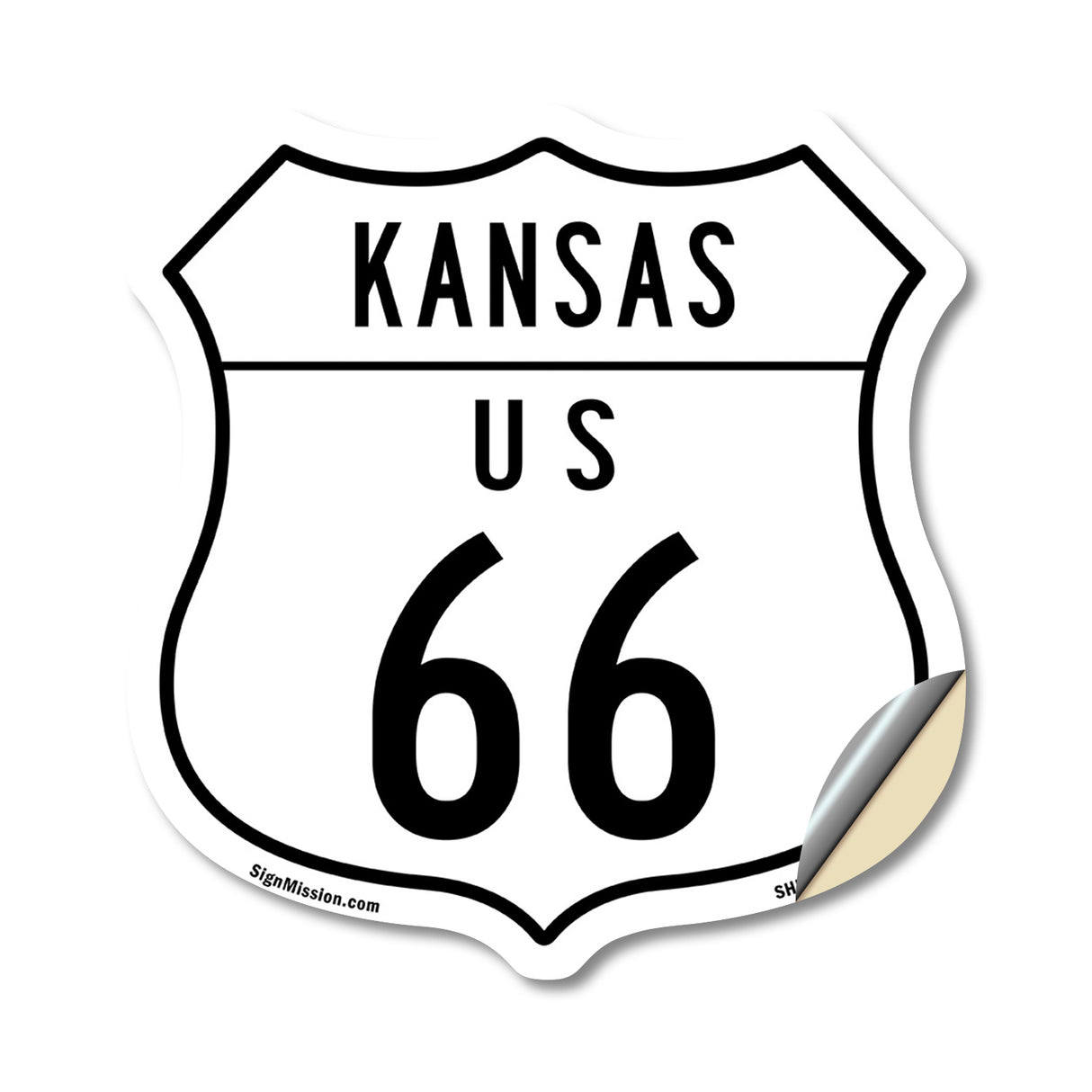 Kansas Route Marker Shield Sign Us 66