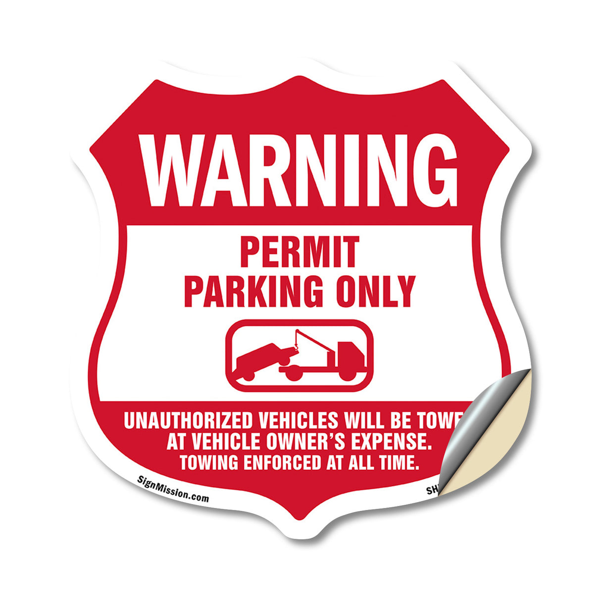 No Parking Without Permit Warning Permit Parking Only Unauthorized Vehicles Will Be Towed At Vehicle Owners Expense